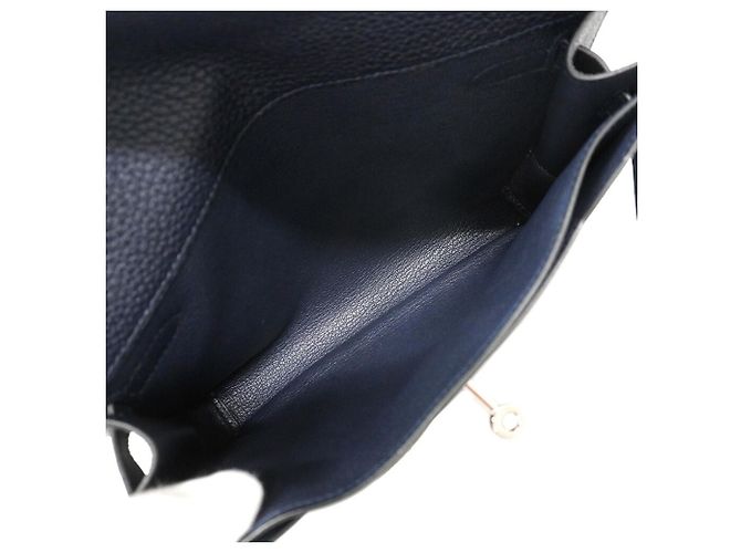 Hermès Hermes Kelly Depeches 25 Clutch Bag Blu - vista 4