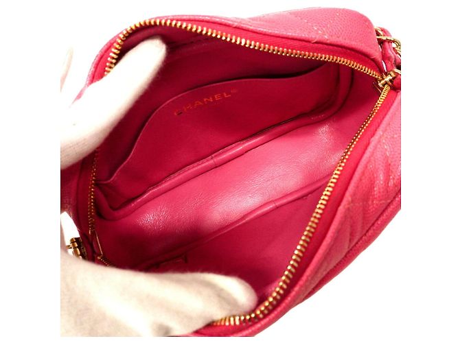 Borsa a tracolla Chanel Matelassé con catena in rosa - vista 4