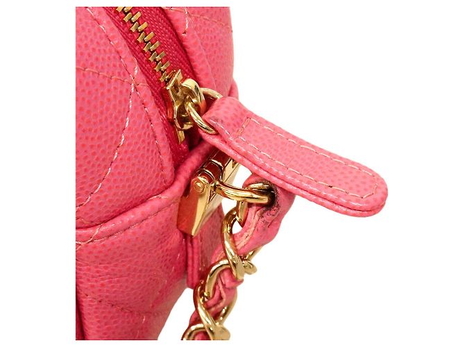 Borsa a tracolla Chanel Matelassé con catena in rosa - vista 7