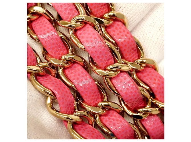 Borsa a tracolla Chanel Matelassé con catena in rosa - vista 8