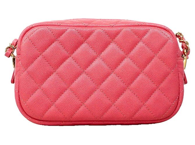 Borsa a tracolla Chanel Matelassé con catena in rosa - vista 9