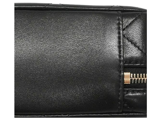 Borsa Vanity Chanel in pelle d'agnello matelassé nera Nero - vista 6