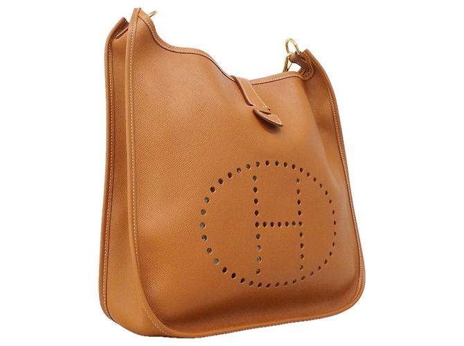Hermès Borsa a tracolla Hermes Evelyne 1GM D'oro - vista 2