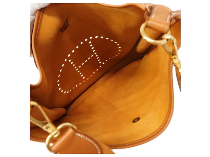 Hermès Borsa a tracolla Hermes Evelyne 1GM D'oro - vista 4