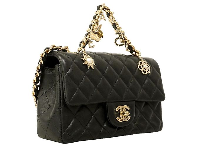 Borsa a tracolla Mini Matelassé con catena Chanel Nero - vista 2