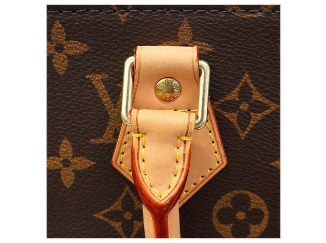 Borsa Tote Louis Vuitton Monogram Sac Plat Marrone - vista 10