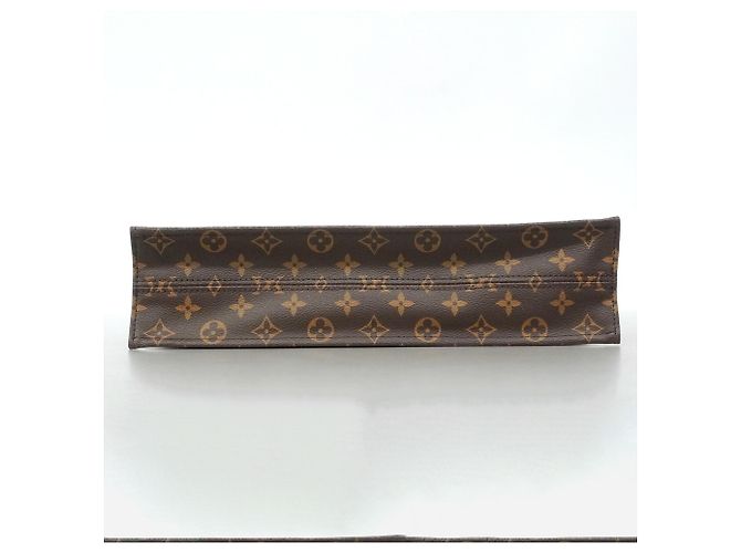 Borsa Tote Louis Vuitton Monogram Sac Plat Marrone - vista 3