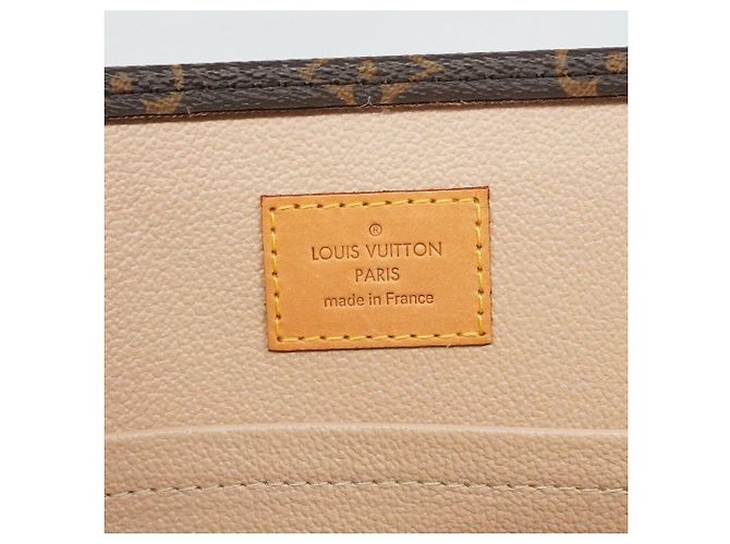 Borsa Tote Louis Vuitton Monogram Sac Plat Marrone - vista 5