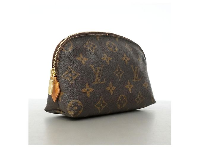 Louis Vuitton Monogram Pochette Tic Bag/Pouch Marrone - vista 2