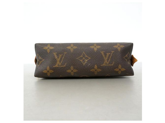 Louis Vuitton Monogram Pochette Tic Bag/Pouch Marrone - vista 3