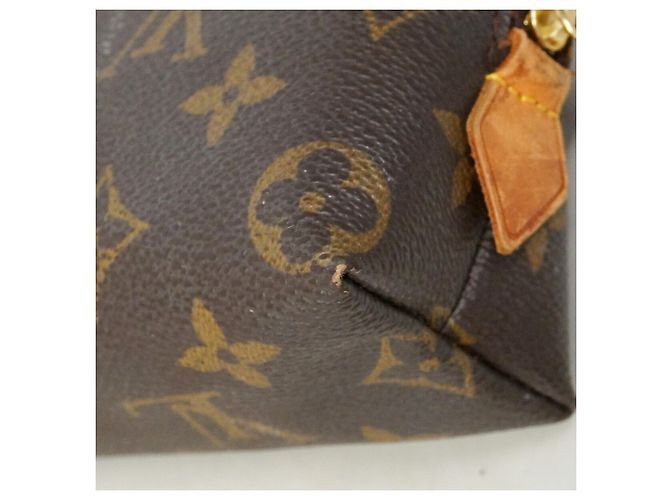 Louis Vuitton Monogram Pochette Tic Bag/Pouch Marrone - vista 6