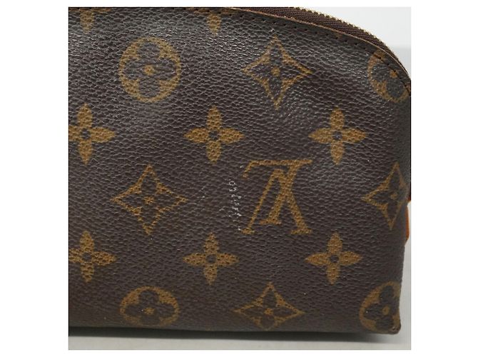 Louis Vuitton Monogram Pochette Tic Bag/Pouch Marrone - vista 9