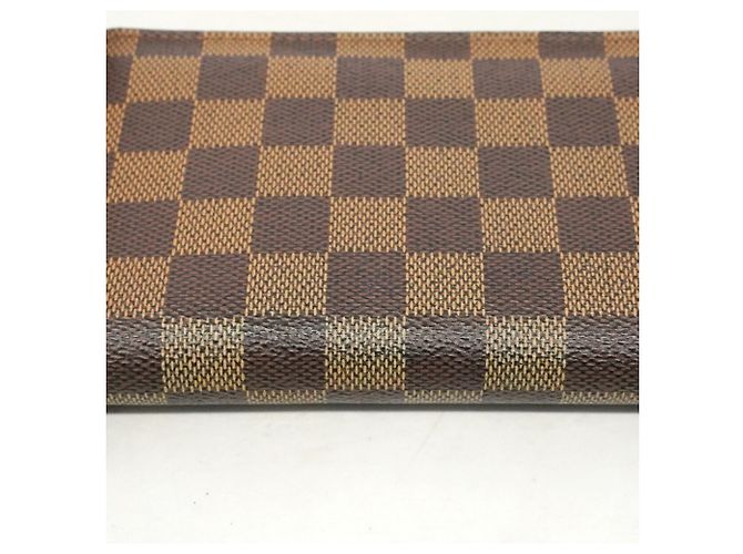 Louis Vuitton Damier Portemonnaie Zip Long Wallet in Ebene Damier ebene - vista 10