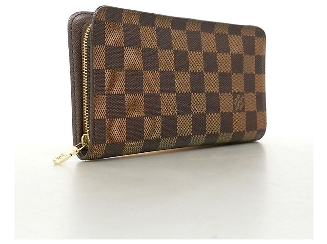 Louis Vuitton Damier Portemonnaie Zip Long Wallet in Ebene Damier ebene - vista 2