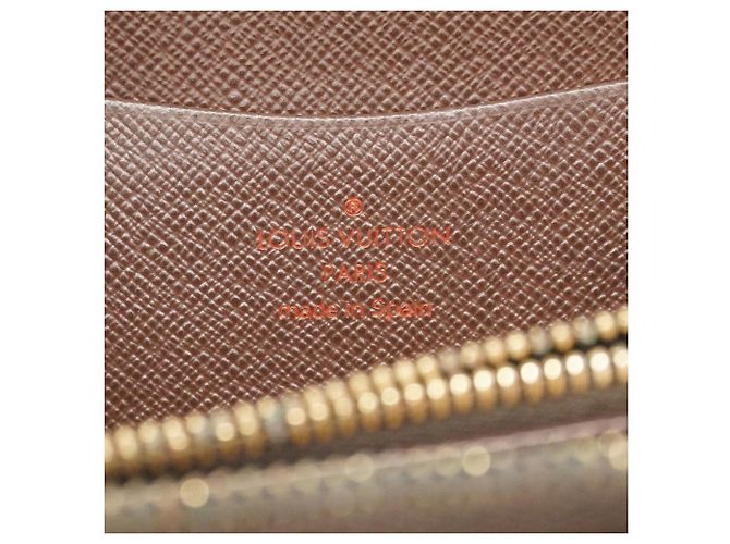 Louis Vuitton Damier Portemonnaie Zip Long Wallet in Ebene Damier ebene - vista 5