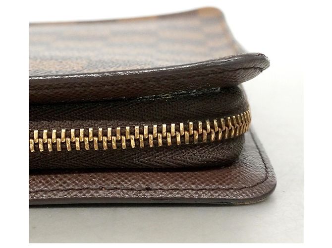 Louis Vuitton Damier Portemonnaie Zip Long Wallet in Ebene Damier ebene - vista 6