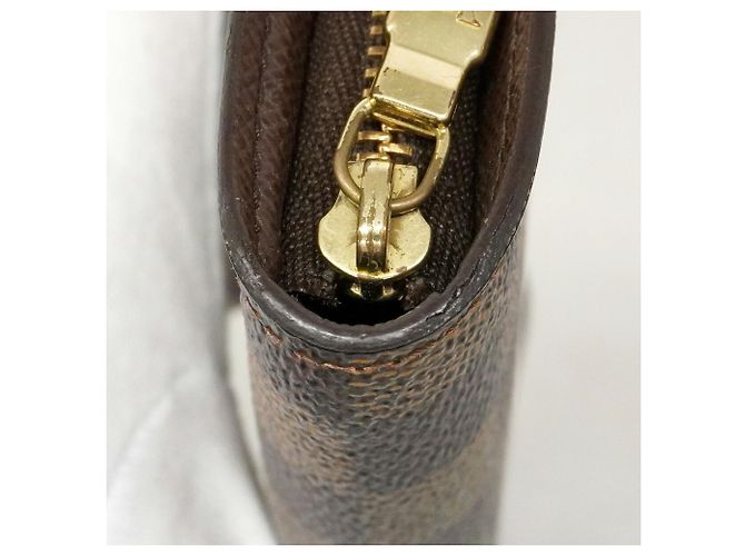 Louis Vuitton Damier Portemonnaie Zip Long Wallet in Ebene Damier ebene - vista 9