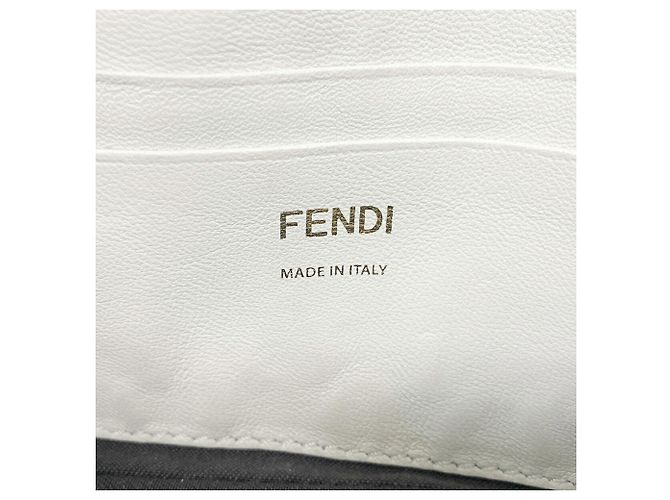 Borsa a secchiello Fendi in pelle bianca Bianco - vista 5
