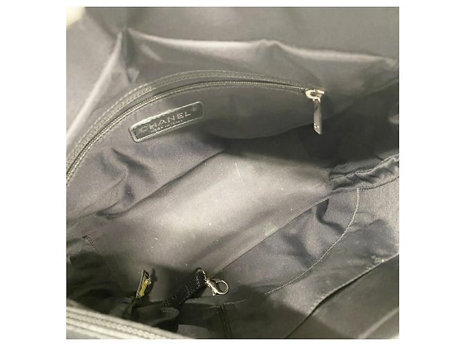 Chanel Paris Biarritz Canvas Tote Bag Schwarz - Ansicht 4