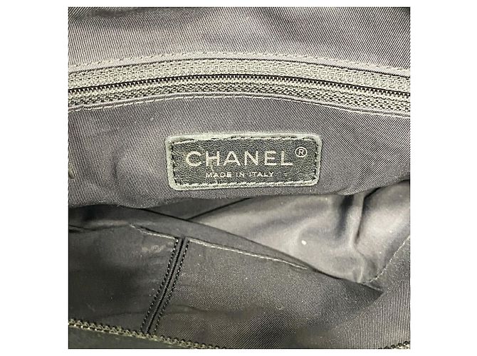 Chanel Paris Biarritz Canvas Tote Bag Schwarz - Ansicht 5