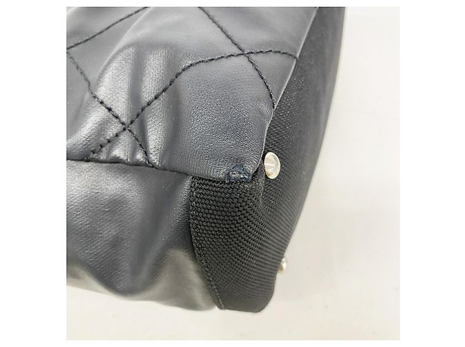 Chanel Paris Biarritz Canvas Tote Bag Schwarz - Ansicht 6