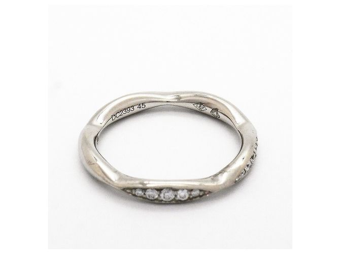 Chanel Camélia Bandring aus Platin mit Diamant - Ansicht 5