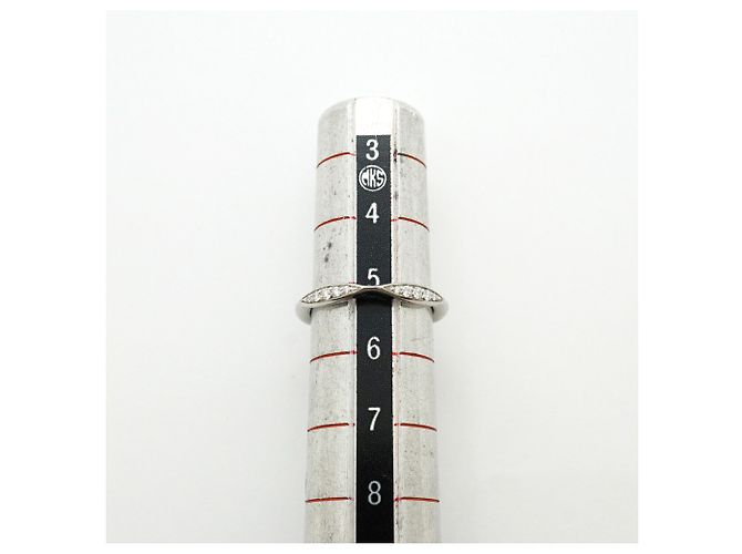 Chanel Camélia Bandring aus Platin mit Diamant - Ansicht 8
