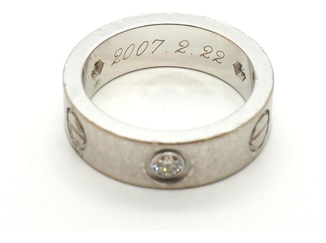 Cartier Love Ring in Weißgold mit Diamant - Ansicht 5