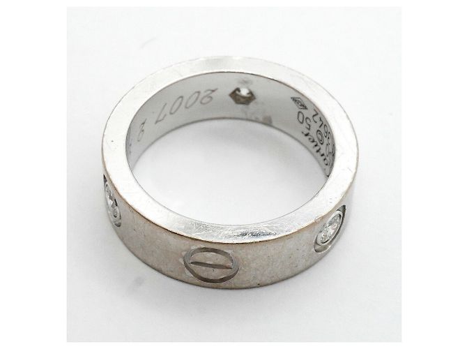 Cartier Love Ring in Weißgold mit Diamant - Ansicht 9