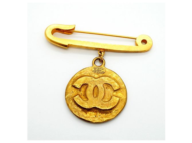 Spilla Chanel placcata oro D'oro - vista 5