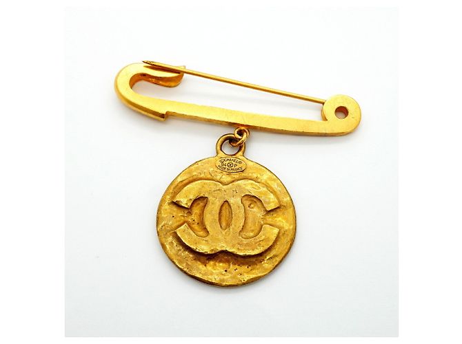 Spilla Chanel placcata oro D'oro - vista 6