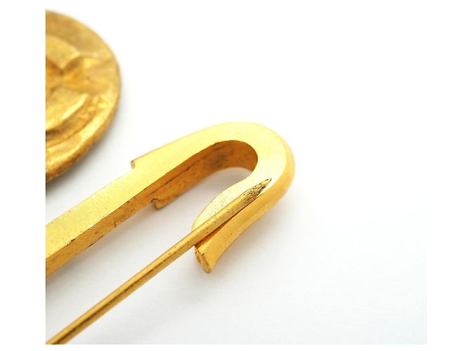 Spilla Chanel placcata oro D'oro - vista 7