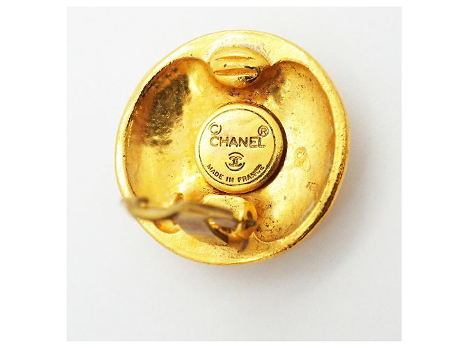 Chanel vergoldete Clip-Ohrringe Golden - Ansicht 4