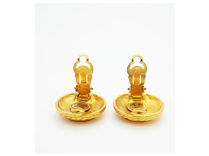 Chanel vergoldete Clip-Ohrringe Golden - Ansicht 6