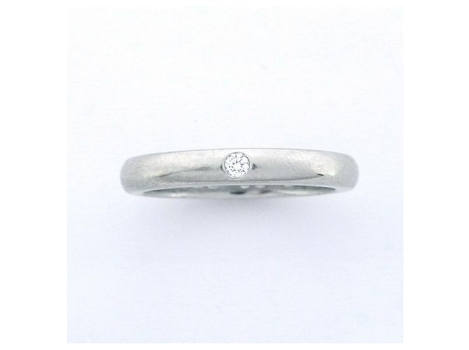 Autre Marque Tiffany & Co. Platin-Diamant-Stacking-Ring - Ansicht 2