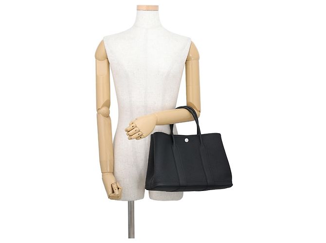 Hermès Hermes Garden TPM Tote Bag Schwarz - Ansicht 3