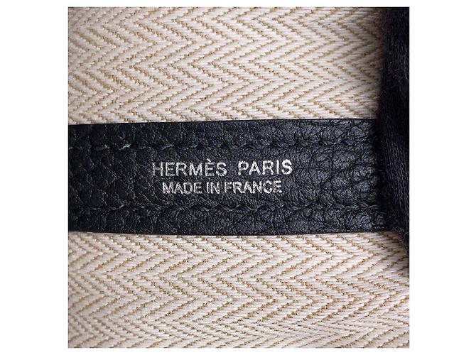 Hermès Hermes Garden TPM Tote Bag Schwarz - Ansicht 5