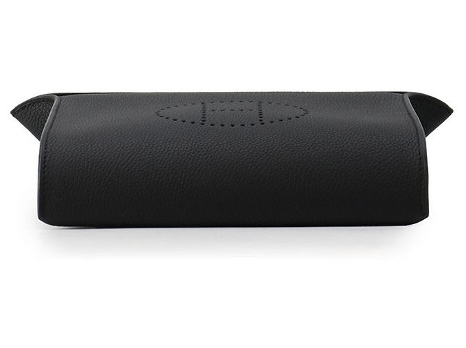 Hermès Bolso de hombro Hermes Kara en piel Togo negra Negro - vista 3