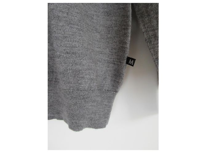 Autre Marque Matinique grauer Rollkragenpullover aus Merinowolle - Ansicht 2