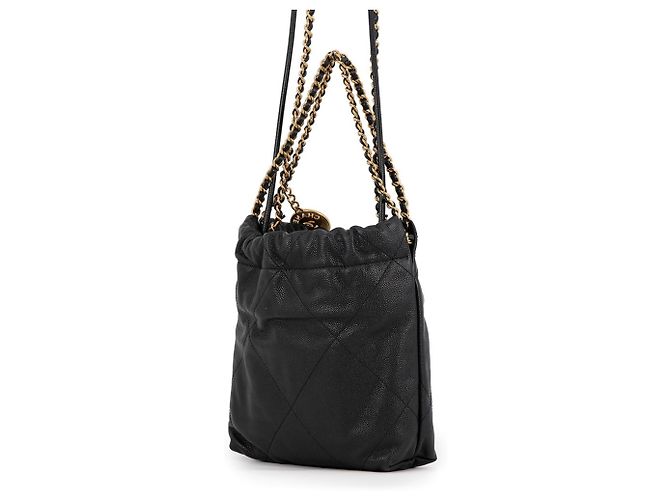 Borsa a mano Chanel CHANEL22 Mini Coco Mark Nero - vista 2
