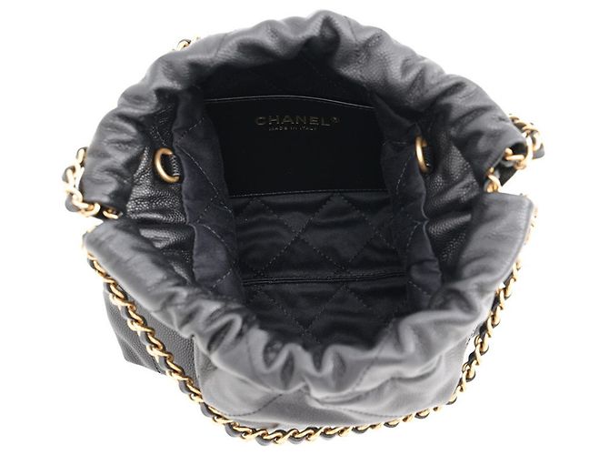 Borsa a mano Chanel CHANEL22 Mini Coco Mark Nero - vista 6