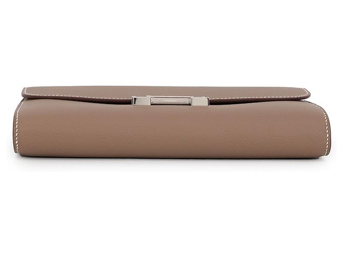 Hermès Portafoglio lungo Hermes Constance To Go Taupe - vista 3