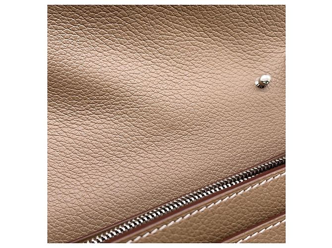 Hermès Portafoglio lungo Hermes Constance To Go Taupe - vista 6