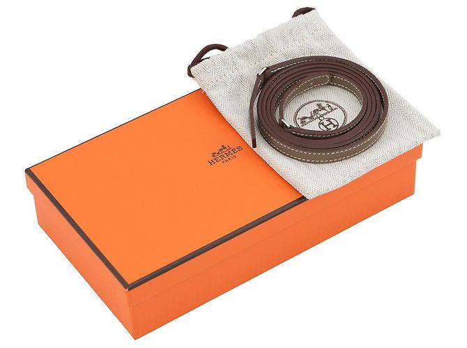 Hermès Portafoglio lungo Hermes Constance To Go Taupe - vista 9