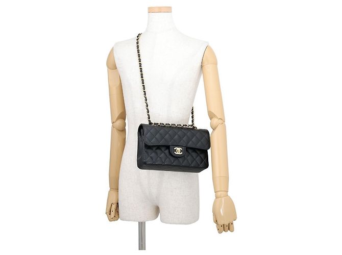 Borsa a tracolla Chanel Classic Matelassé con catena Nero - vista 5
