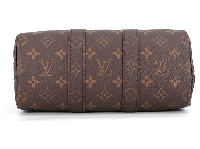Borsa Louis Vuitton Keepall Bandoulière 25 Monogram Blu - vista 3