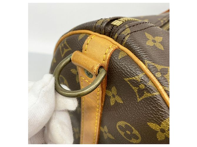 Louis Vuitton Boston Monogram Keepall Bandoulière 55 Marrone - vista 10