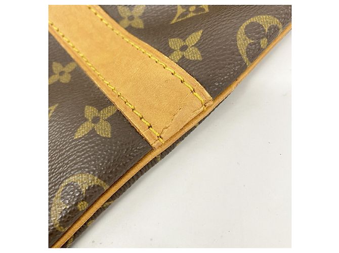 Louis Vuitton Boston Monogram Keepall Bandoulière 55 Marrone - vista 7