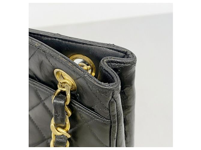 Chanel Matelassé Lammleder Chain Tote Bag Schwarz - Ansicht 8