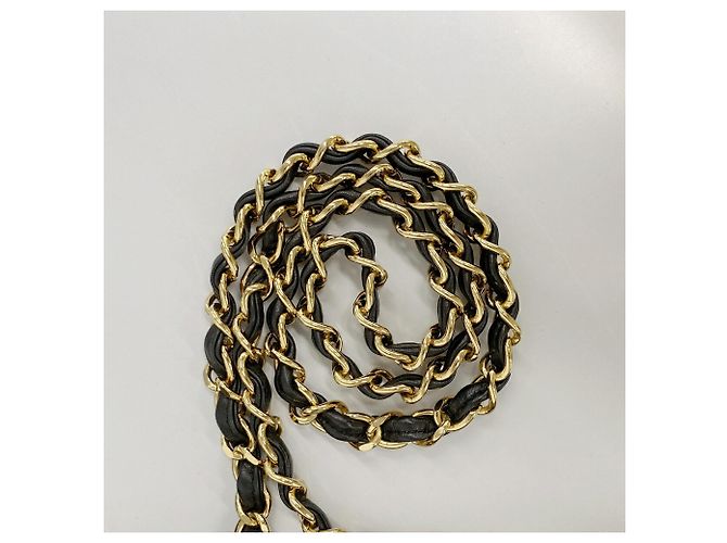 Chanel Matelassé Schultertasche mit Kette Schwarz - Ansicht 13